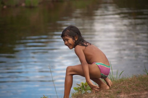 A village active girl
